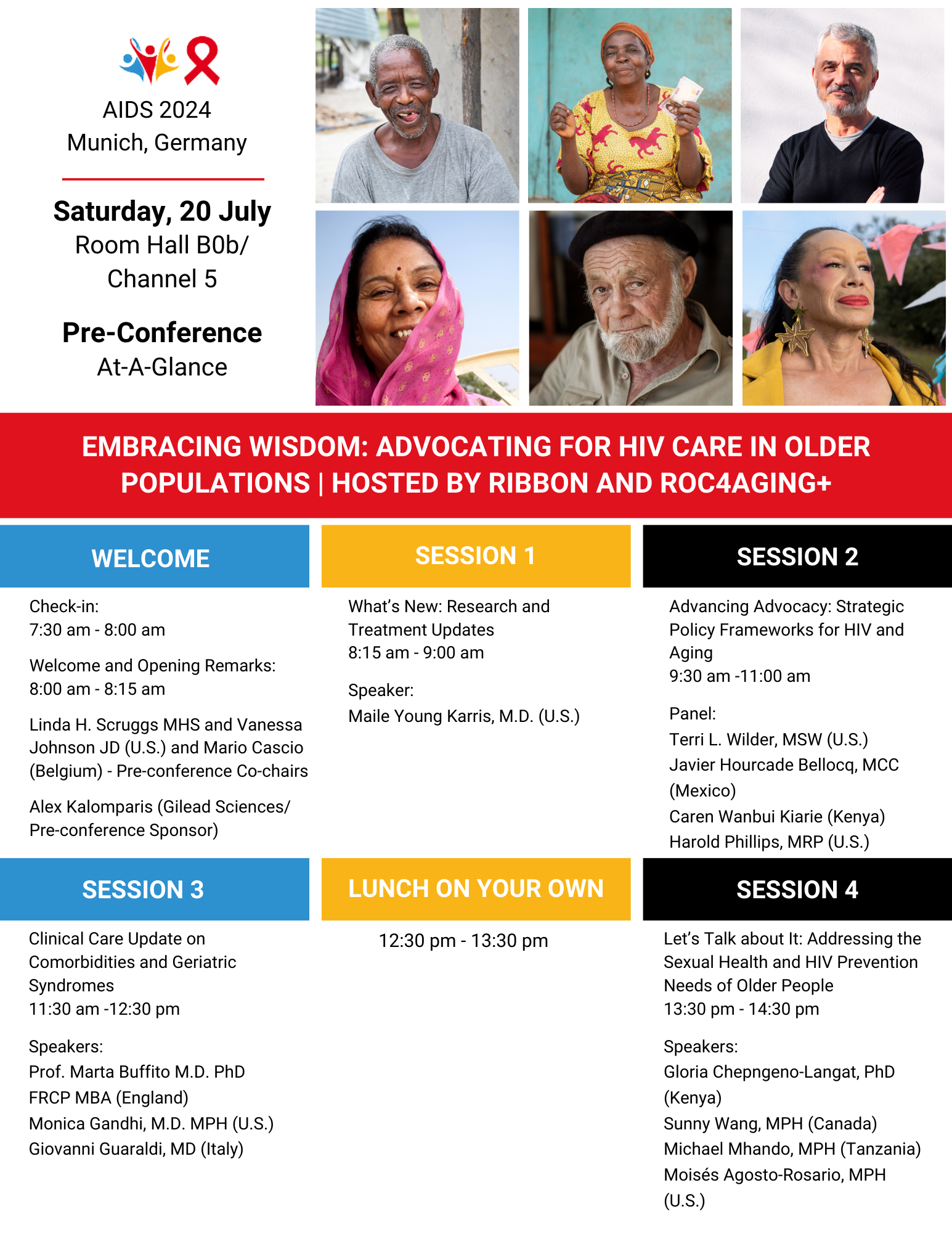 AIDS 2024 Pre-Conference Agenda